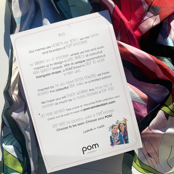 Pom Amsterdam | Silk Shawl - Picture 4 of 9